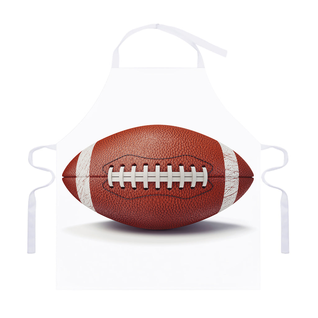 American Football Ball Print Adjustable Apron
