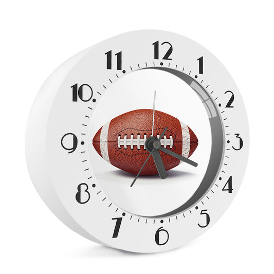 American Football Ball Print Alarm Clock