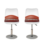 American Football Ball Print Bar Stool Covers