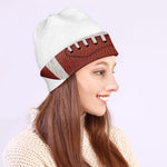 American Football Ball Print Beanie