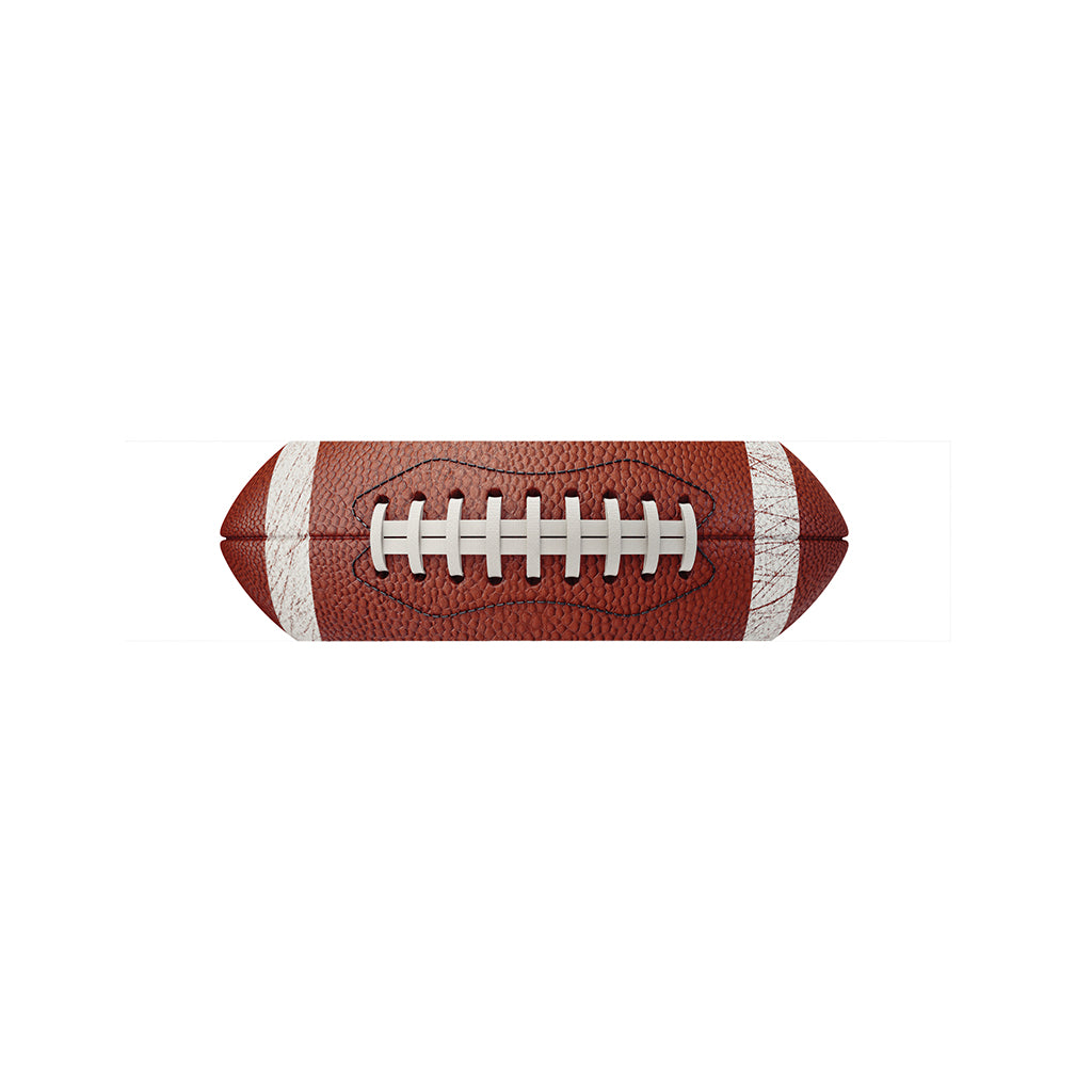 American Football Ball Print Bed Runner