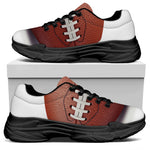 American Football Ball Print Black Chunky Shoes