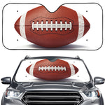 American Football Ball Print Car Windshield Sun Shade