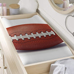 American Football Ball Print Changing Pad Cover
