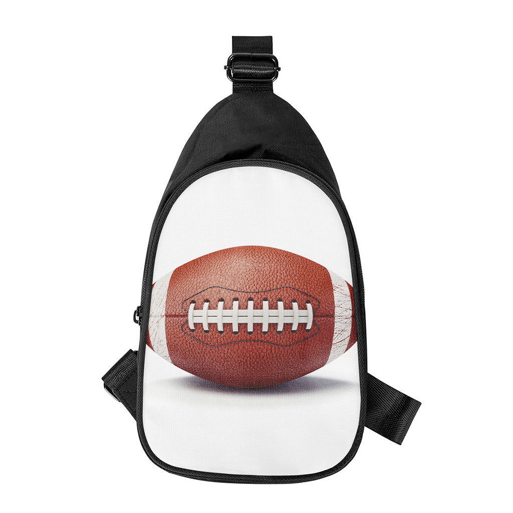 American Football Ball Print Chest Bag