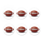 American Football Ball Print Coaster Set