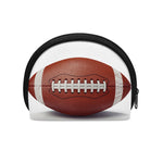 American Football Ball Print Coin Purse
