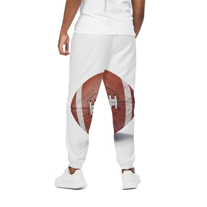 American Football Ball Print Cotton Pants