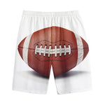 American Football Ball Print Cotton Shorts