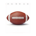 American Football Ball Print Curtain