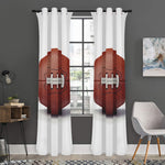 American Football Ball Print Curtain
