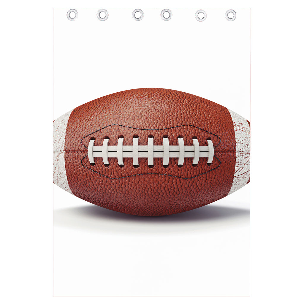 American Football Ball Print Curtain
