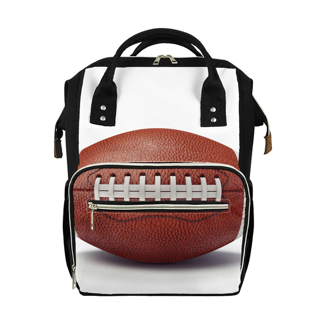 American Football Ball Print Diaper Bag