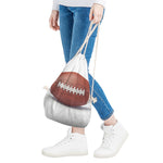 American Football Ball Print Drawstring Bag