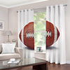 American Football Ball Print Extra Wide Grommet Curtains