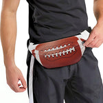 American Football Ball Print Fanny Pack