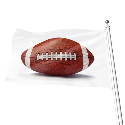 American Football Ball Print Flag