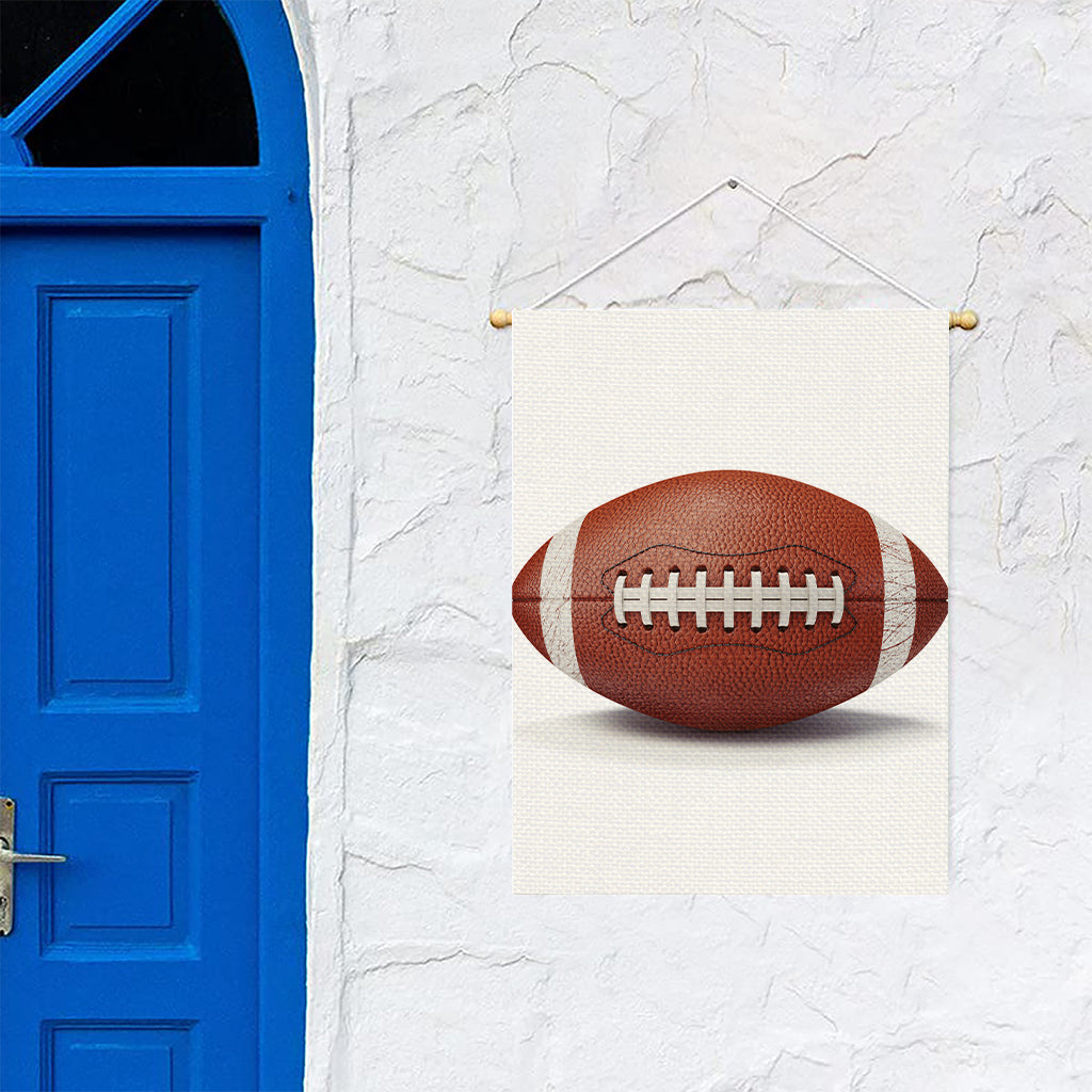 American Football Ball Print Garden Flag