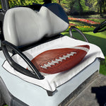 American Football Ball Print Golf Cart Seat Cover
