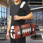 American Football Ball Print Gym Bag