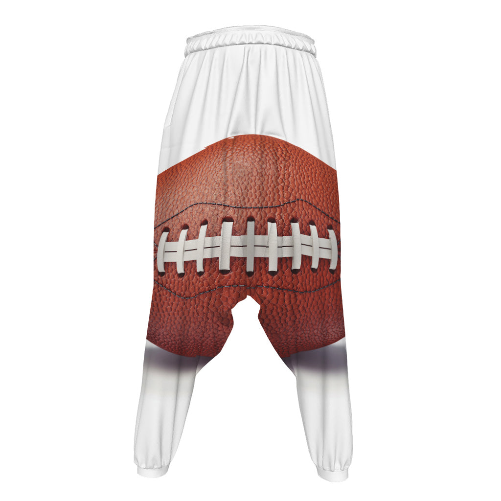American Football Ball Print Hammer Pants