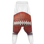 American Football Ball Print Hammer Pants