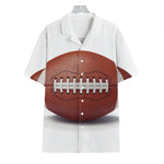 American Football Ball Print Hawaiian Shirt
