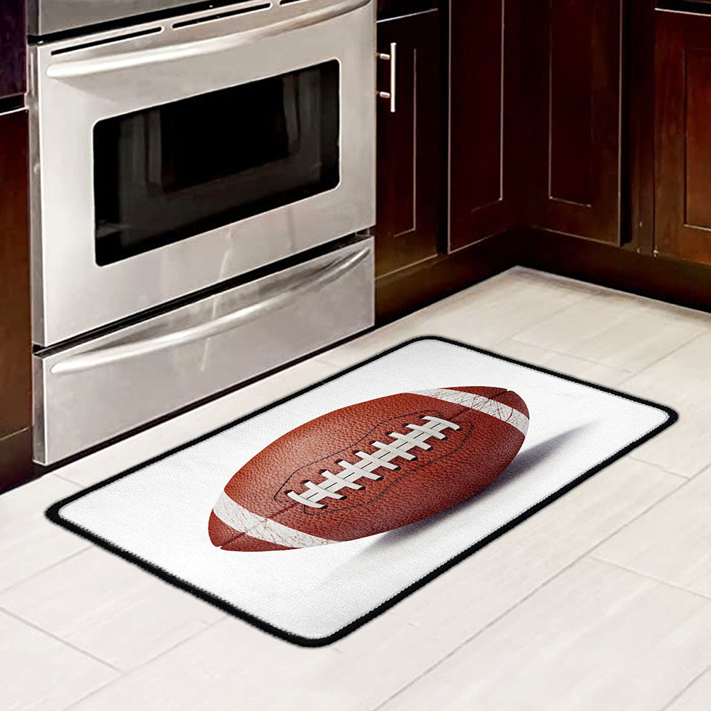 American Football Ball Print Kitchen Mat