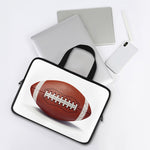 American Football Ball Print Laptop Sleeve With Handle