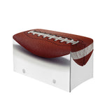 American Football Ball Print Leather Tissue Box Cover