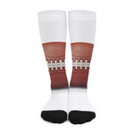 American Football Ball Print Long Socks