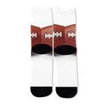 American Football Ball Print Long Socks