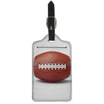 American Football Ball Print Luggage Tag
