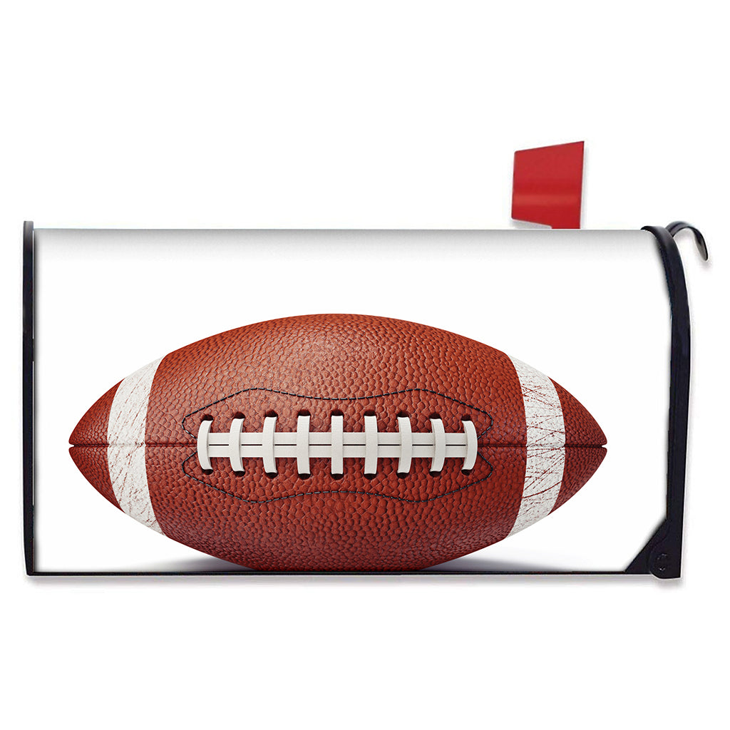 American Football Ball Print Mailbox Cover