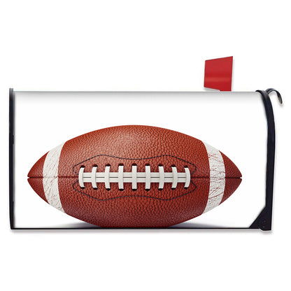American Football Ball Print Mailbox Cover