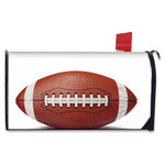 American Football Ball Print Mailbox Cover