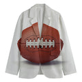 American Football Ball Print Men's Blazer