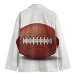 American Football Ball Print Men's Blazer