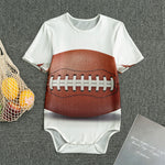 American Football Ball Print Men's Bodysuit
