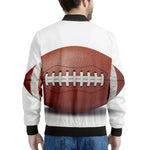 American Football Ball Print Men's Bomber Jacket
