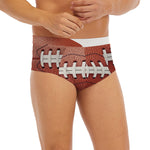 American Football Ball Print Men's Briefs