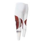 American Football Ball Print Men's Compression Pants