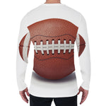 American Football Ball Print Men's Long Sleeve T-Shirt