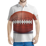 American Football Ball Print Men's Polo Shirt