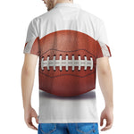 American Football Ball Print Men's Polo Shirt