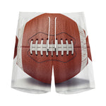 American Football Ball Print Men's Sports Shorts
