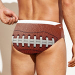 American Football Ball Print Men's Swim Briefs