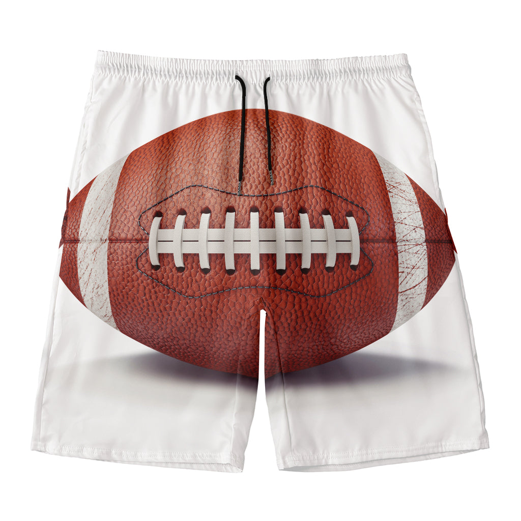 American Football Ball Print Men's Swim Trunks