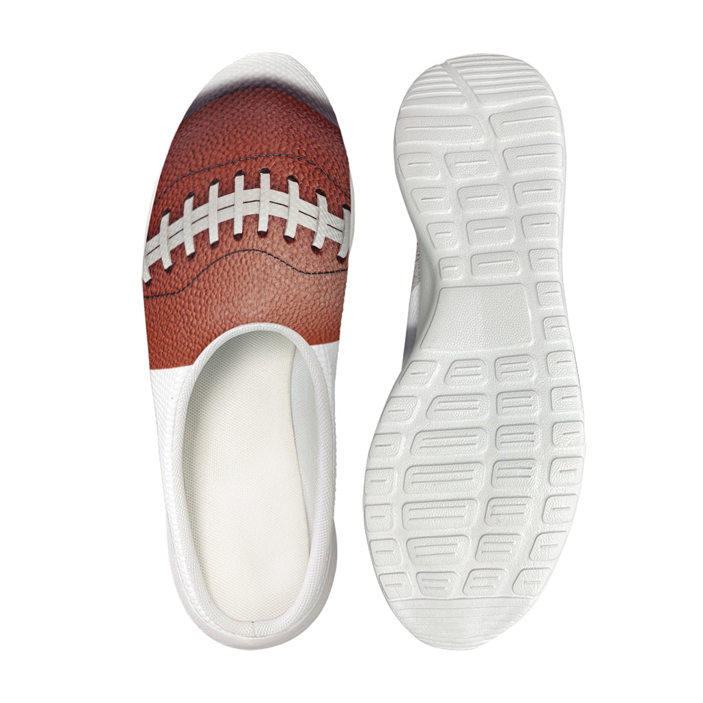 American Football Ball Print Mesh Casual Shoes