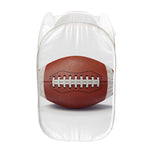 American Football Ball Print Mesh Laundry Hamper